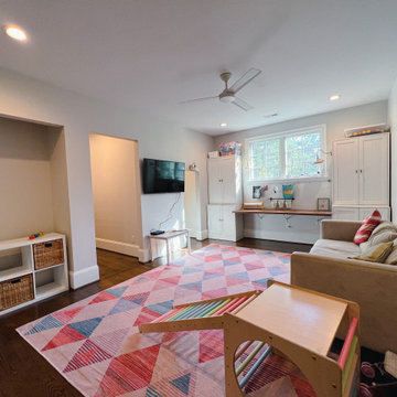 Bright and Functional Playroom with Cozy Seating