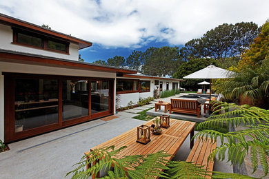 Inspiration for a tropical landscaping in San Diego.