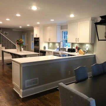 custom kitchen and includes drawer for pet plate