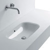 WS Bath Collection Ciotola 66U Undermounted Bathroom Sink in Ceramic White