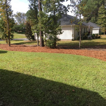Pine Straw Spreading
