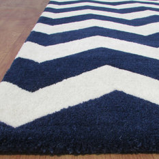 Navy Blue Area Rugs Houzz Adc Rugs Chevron Zig Zag Navy Blue Handmade Persian Style Woolen Area Rug