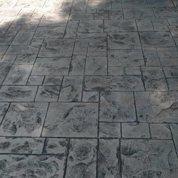 John- Wood deck and stamped concrete patio and more