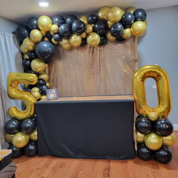 Colorful Birthday Celebration Setup