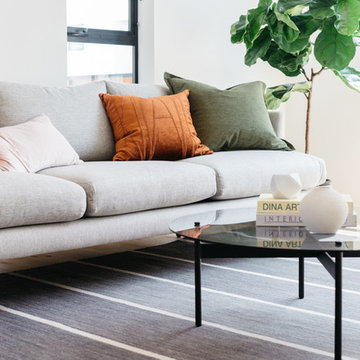 Russet and Olive Green with Fiddle Leaf Fig
