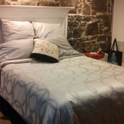 one panel queen size vintage door headboard - Headboards