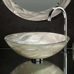 Vitraform 200-M Small Freestanding Vessel Round Basin - Mirror - Products