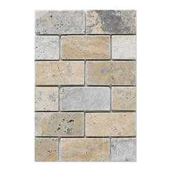 2x4 Philadelphia Scabos Mosaic Tumbled - Home Accessories & Decor