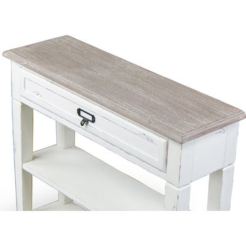 Dauphine Traditional French Accent Console Table, 1-Drawer