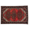 Handmade Rust Red Old Persian Hamadan Oriental Rug, 4'4"x6'6"