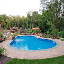 Waterfall Features In Pool
