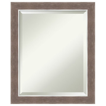 Noble Mocha Beveled Wall Mirror - 19.5 x 23.5 in.