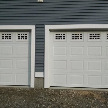 White Sectional Overhead Garage Door with Windows