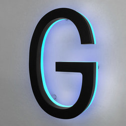 The Lighted 5" Illuminated House Letters - House Numbers