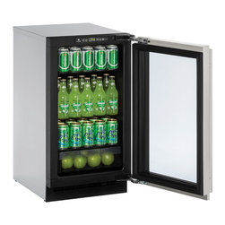 18" Glass Door Refrigerator (2218RGLS) - Refrigerators