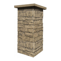 C141-BRIGHTON STONE COLUMN WRAP (CAPS SOLD SEPARATELY) - Wall Panels