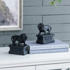 A&B Home Black Royal Lion Bookends Set Of 2, 12 By 3 By 6-Inch