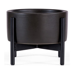 Case Study Desktop Planter with Metal Stand - Indoor Pots And Planters