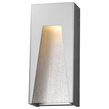 Z-Lite 1 Light Outdoor Wall Light, Silver, 561B-SL-SL-SDY-LED