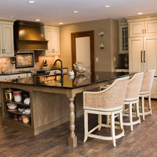 Mixing dark wood trim