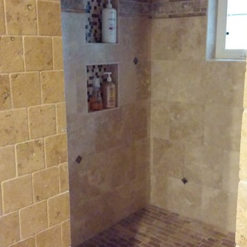 Master Bath remodel inside shower