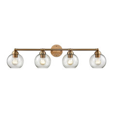 Astoria 4-Light Bath Bar In Satin Gold