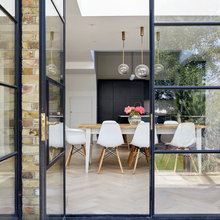 metal french door look