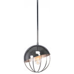Toltec Lighting - Toltec Lighting 1504-CH-LED18C Neo - 10.75" 5W 1 LED Stem Pendant - Neo 1 Light Stem Pendant With Hang Straight Swivel Shown In Chrome Finish With Amber Antique LED Bulb.No. of Rods: 5Assembly Required: TRUE Canopy Included: TRUE Canopy Diameter: 5.00Rod Length(s): 18.00* Number of Bulbs: 1*Wattage: 5W* BulbType: LED* Bulb Included: Yes