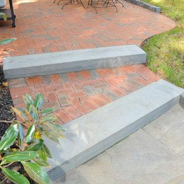 Saw-Cut Bluestone Step Slabs