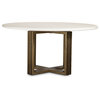 Mia Round Dining Table-Parchment White