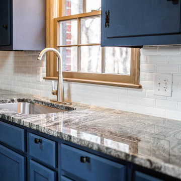 Gray Mist Granite & Whisper White Subway Tile — Rochelle, VA