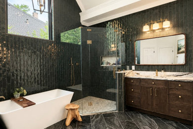 Example of a minimalist bathroom design in Dallas