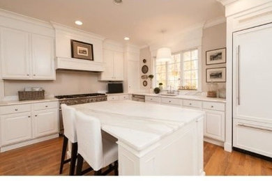 Transitional kitchen photo in New York