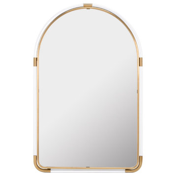 Safavieh Couture Cristalyn Arch Acrylic Mirror, Gold/Clear