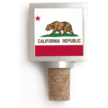 California Flag Wine Stopper