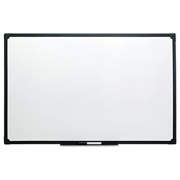 Universal One Dry Erase Board, Melamine, 48"X36", Black Frame