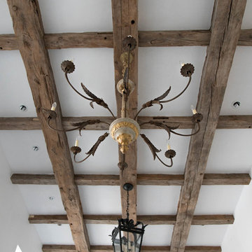 Reclaimed Beams With Post Oak