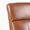 GDF Studio Trenton Leather Recliner, Hazelnut