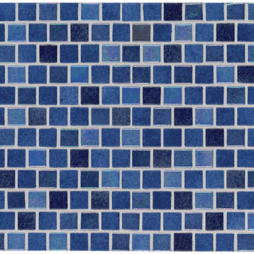 MSI SMOT-GLSB-HAW4MM Hawaiian - 1" Square Mosaic Tile - Glossy - Blue