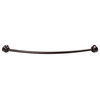 Utopia Alley 72" Aluminum Curved Rod With Shower Rings and Liner, Oil Rubbed Bronze
