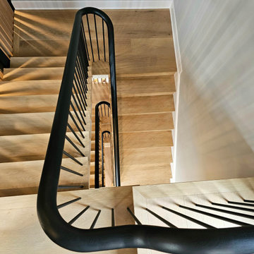 Project #115 | Staircase with Continuous Rail System Without Newels