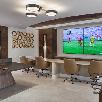 Co-working and Entertainment Area for Luxury Apartments