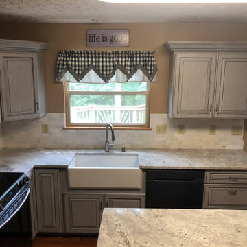 Reynoldsburg Ohio Kitchen Cabinet Refacing Remodeling Project