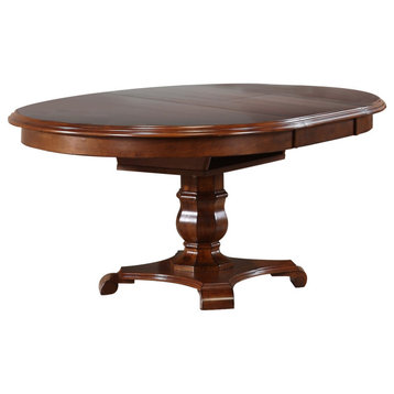 Sunset Trading Andrews Butterfly Leaf Dining Table, Chestnut Brown