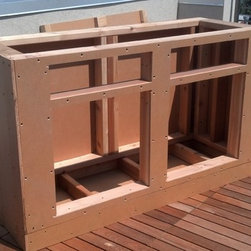 Custom Exterior IPE Deck and Storage - Outdoor Benches