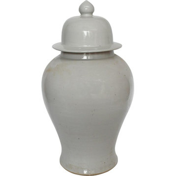 Temple Jar Vase Small White Ceramic