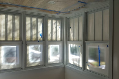 Example of a trendy home design design in Denver