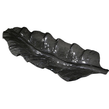 Uttermost 19862 Smoked Leaf - 43" Tray
