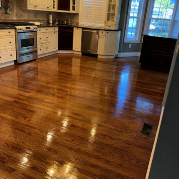 Before and After Hardwood Floor Refinishing, N-Hance of South Nassau
