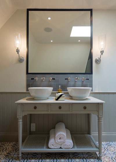 Transitional Bathroom by Peach Studio